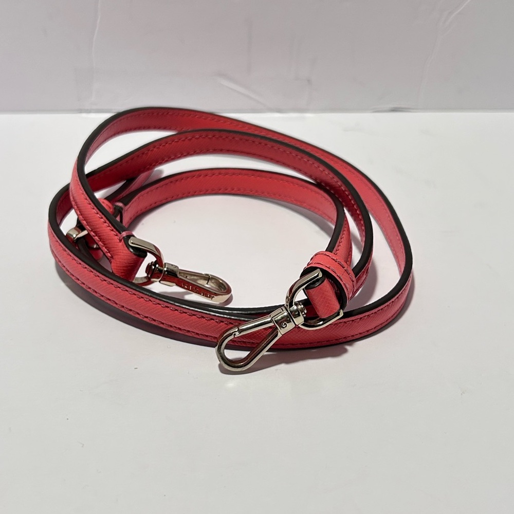 Kate Spade Pink coral Leather Strap with Silver Clasps